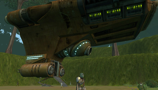 A Slave Ship Awaits its Wookiee Cargo